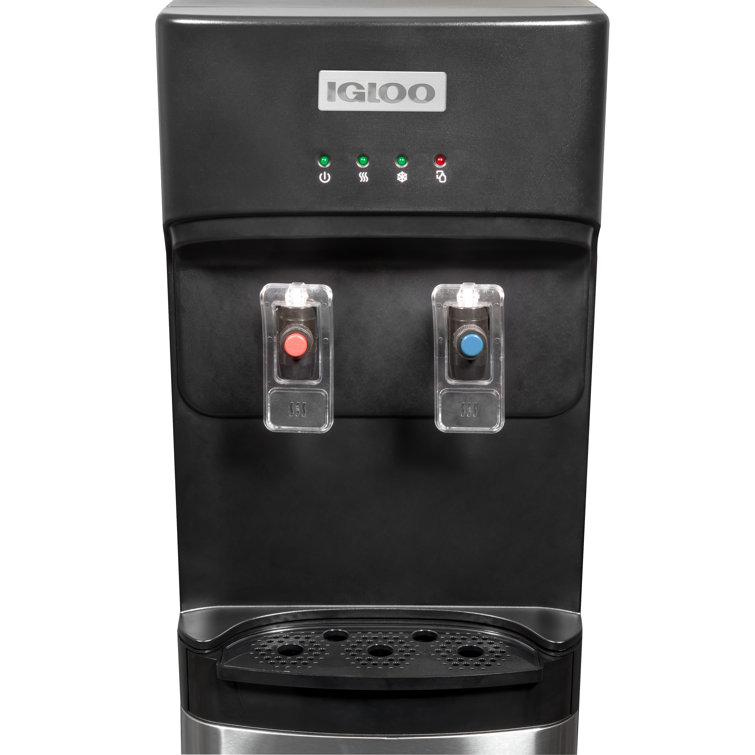 Igloo Black Freestanding Bottom Loading Electric Water Dispenser